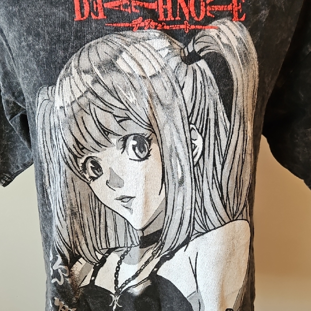 Death Note Misa Graphic Black And Gray T-Shirt Size Medium - Picture 3 of 6